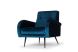Hugo Occasional Chair (Midnight Blue with Black Legs)