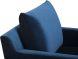 Anders Single Seat Sofa (Midnight Blue with Silver Legs)