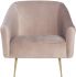 Lucie Occasional Chair (Blush with Gold Legs)