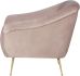 Lucie Occasional Chair (Blush with Gold Legs)