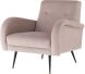 Hugo Occasional Chair (Blush with Black Legs)