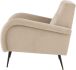 Hugo Occasional Chair (Nude with Black Legs)