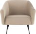 Lucie Occasional Chair (Nude with Black Legs)