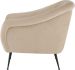 Lucie Occasional Chair (Nude with Black Legs)