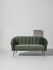 Aria Double Seat Sofa (Moss with Black Legs)