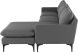 Anders Sectional Sofa (Slate Grey with Black Legs)