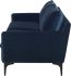 Anders Triple Seat Sofa (Midnight Blue with Black Legs)