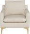 Anders Single Seat Sofa (Sand with Gold Legs)