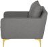 Anders Single Seat Sofa (Slate Grey with Gold Legs)