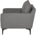 Anders Single Seat Sofa (Slate Grey with Black Legs)