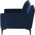 Anders Single Seat Sofa (Midnight Blue with Black Legs)