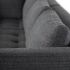 Janis Sofa Sectionnel (Gauche - Tweed Gris Foncé avec Pattes Noires)