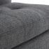 Janis Sofa Sectionnel (Droite - Tweed Gris Foncé avec Pattes Noires)