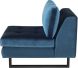 Janis Seat Armless Sofa (Narrow - Midnight Blue with Black Legs)