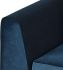 Matthew Sectional Sofa (Midnight Blue with Black Legs)