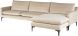 Anders Sectional Sofa (Nude with Black Legs)