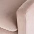 Anders Single Seat Sofa (Blush with Gold Legs)