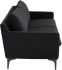 Anders Triple Seat Sofa (Black with Black Legs)