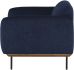 Benson Single Seat Sofa (True Blue with Black Legs)