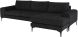 Colyn Sectional Sofa (Coal with Black Legs)