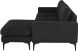 Colyn Sectional Sofa (Coal with Black Legs)