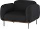 Benson Single Seat Sofa (Charcoal with Black Legs)