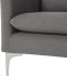 Anders Sectional Sofa (L-Shaped - Slate Grey with Silver Legs)