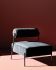 Marni Occasional Chair (Salt and Pepper with Black Velour Seat)
