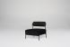 Marni Occasional Chair (Salt and Pepper with Black Velour Seat)