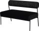 Marni Occasional Bench (Salt and Pepper with Black Velour Seat)