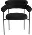 Portia Dining Chair (Black Velour)