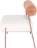 Marni Occasional Bench (Nectarine with Oyster Seat with Rust Frame)