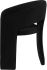 Anise Dining Chair (Black Fabric & Black Frame)