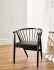 Danson Dining Chair (Black Naugahyde & Onyx Frame)
