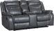 Harvey Motion Loveseat with Cupholder (Dark Grey)