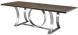 Orielle Dining Table (Long - Seared Oak with Silver Base)