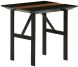 Swell Side Table (Black with Walnut Accent)