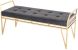 Solange Occasional Bench (Short - Tarnished Silver with Gold Base)