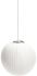 Ball Cocoon Pendant Lamp Small (Off-White and Nickel)