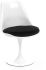Scoop Chair (White and Black)