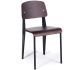 Study Dining Chair (Black & Walnut)