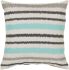 Ikat Stripe Pillow (Blue, Gray, Ivory)