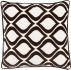 Alexandria Pillow with Down Fill (Black, Ivory)