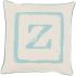 Big Kid Blocks-Z Pillow (Light Blue, Beige)