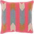 Cotton Kilim Pillow with Down Fill (Pink)