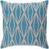 Dominican Pillow with Down Fill (Aqua, Beige)