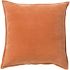 Cotton Velvet Pillow with Down Fill (Rust)