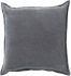 Cotton Velvet Pillow (Dark Gray)