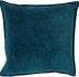Cotton Velvet Pillow with Down Fill (Teal)