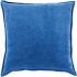 Cotton Velvet Pillow with Down Fill (Cobalt Blue)